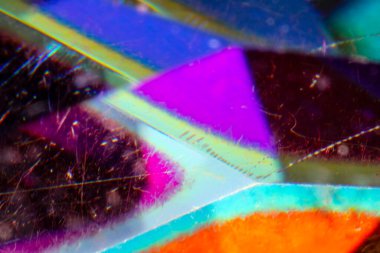 Kaleydoskop arka planında parlak ve parlak cam arkaplan renkleri