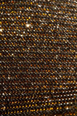 Dalgalı Altın Parıltılı Parıltılı Dokulu Yakın plan