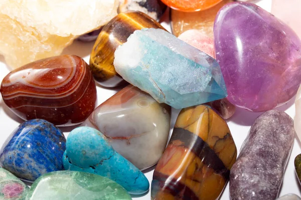 Close Semi Precious Crystal Stone Jagged Spiritual Edges — Stock Photo, Image