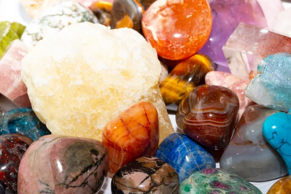 Close Semi Precious Crystal Stone Jagged Spiritual Edges — Stock Photo, Image