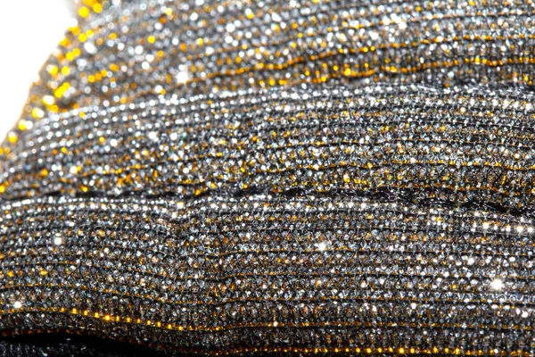 Rippled Gold Sparkle Glitted Texturált Háttér Közelkép — Stock Fotó