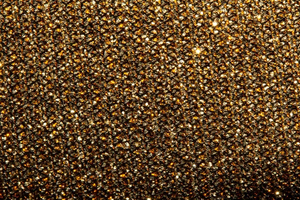 Rippled Gold Sparkle Glitted Texturált Háttér Közelkép — Stock Fotó