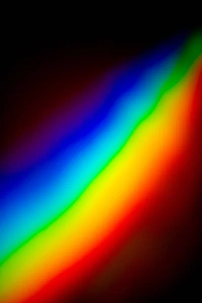 Ologramma Del Neon Riflessione Dell Arcobaleno Uno Sfondo Nero Sfondo — Foto Stock