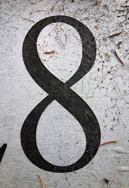 Libellé Dans État Détresse Typographie Trouvé Numéro — Photo