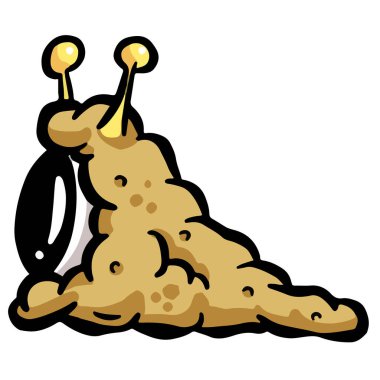 Pupa ya da Koza Tarzı Blob Uzaylı Çizgi Filmi Karakteri 