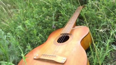 Slow Motion guitar on the grass