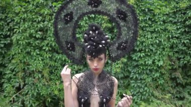 4K Fantasy fairytale Girl in garden