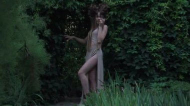 Elf, Beautiful girl. Fantasy young woman in woods