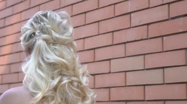 Slow Motion Tender beauty portrait of bride