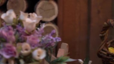 Slow Motion Güzel tasarlanmış bir buket