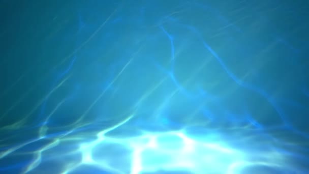 Slow Motion Shot Water Beautiful Blue Pool — Stockvideo