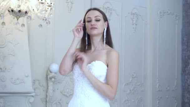 Bride Long Dress — Stockvideo