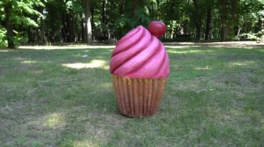 4k giant ice cream cone plastic advertising statue