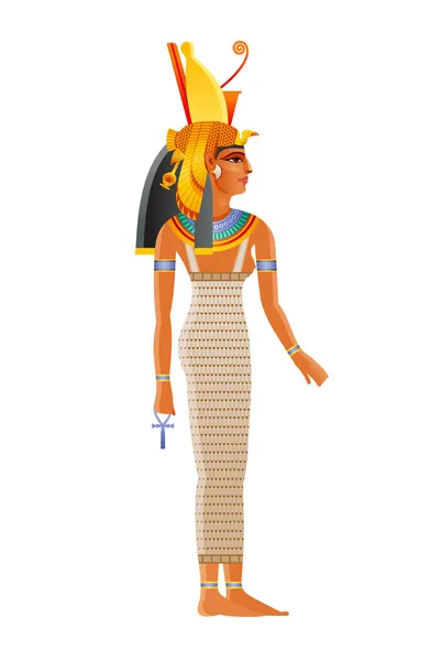 Mut Ancienne Daity Égyptienne Mère Déesse Adorée Dans Egypte Ancienne — Image vectorielle