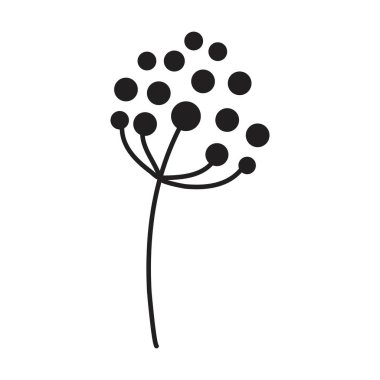 El çizimi çiçek yaprakları davetiye, tebrik kartı, poster, ağ, resim ve çerçeveler için resim unsurları bırakır 