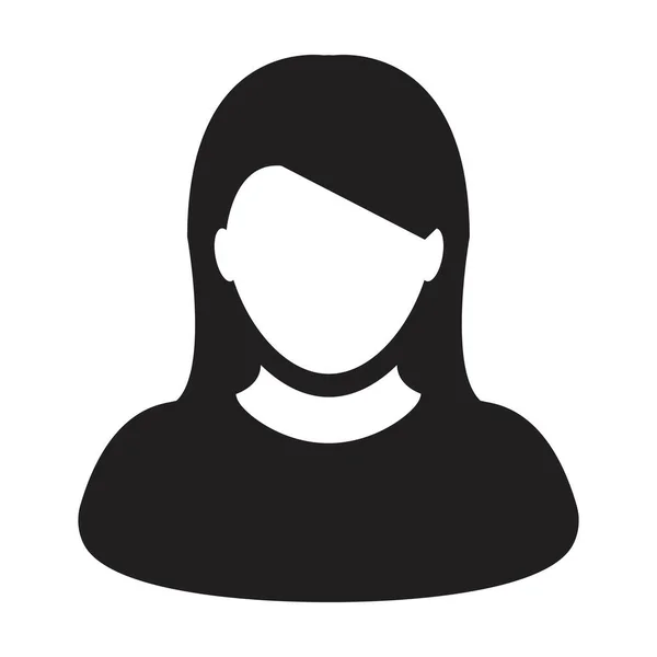 Student Icon Vector Female User Person Profile Avatar Symbol Education — Stock Vector