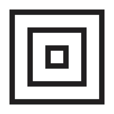 Bir kabartma vektör illüstrasyonunda soyut kare geometrik şekil, poster, duvar sanatı ve baskı koleksiyonları için modern ve çağdaş tasarım sanat unsuru