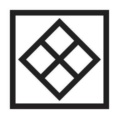 Bir kabartma vektör illüstrasyonunda soyut kare geometrik şekil, poster, duvar sanatı ve baskı koleksiyonları için modern ve çağdaş tasarım sanat unsuru