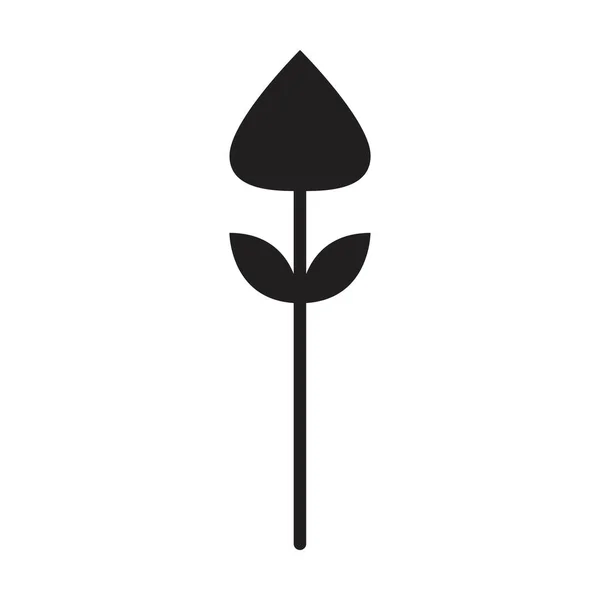 Virág Ikon Vektor Grafikus Szimbólum Természet Ökológia Környezet Egy Lapos — Stock Vector