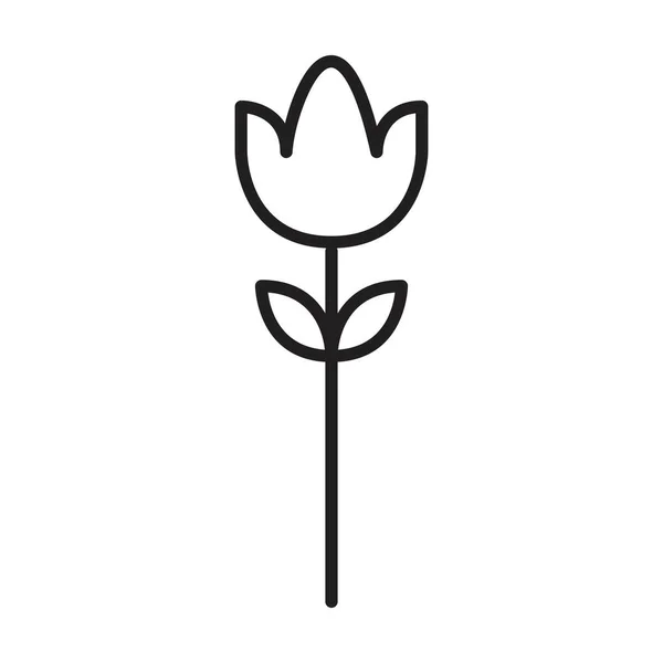 Εικονίδιο Εικονίδιο Λουλούδι Εικονογράφηση Για Φύση Την Οικολογία Και Περιβάλλον — Διανυσματικό Αρχείο