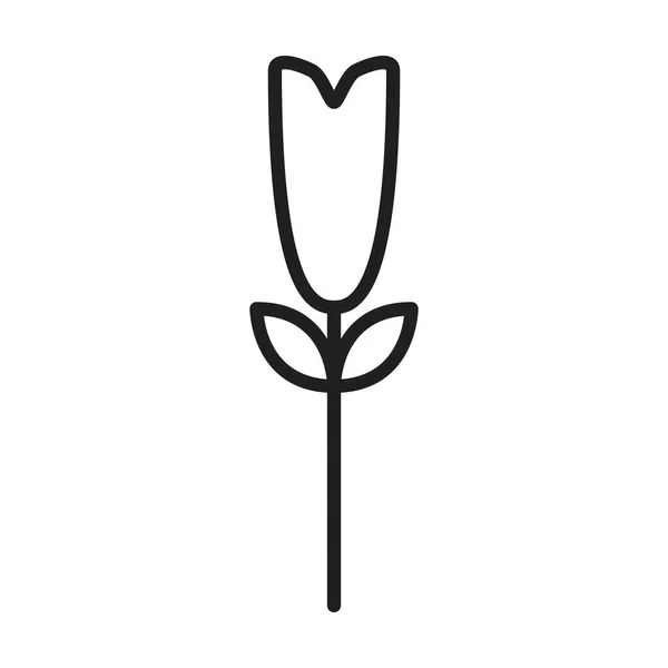 Virág Szimbólum Ikon Vektor Természet Ökológia Környezet Egy Lapos Színű — Stock Vector