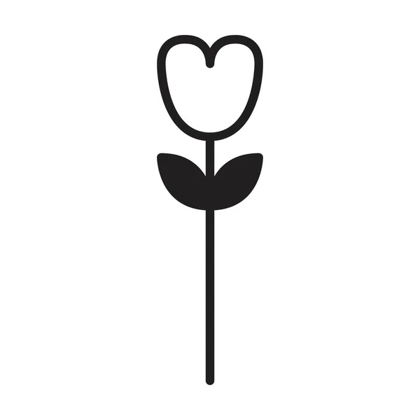 環境のための植物アイコンベクトルグリフシンボルをフラットカラーグリフイラストで表示 — ストックベクタ