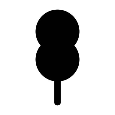 Doğa, ekoloji ve çevre için düz renkli bir resimde ağaç ikonu vektör sembolü