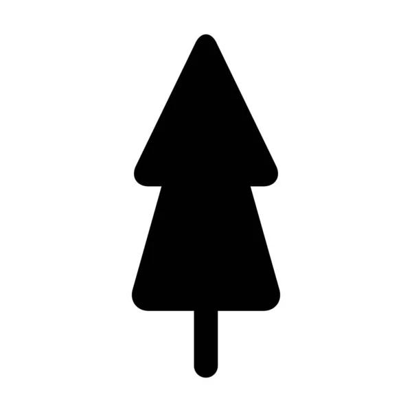 Baum Symbol Vektor Glyphen Symbol Für Natur Ökologie Und Umwelt — Stockvektor