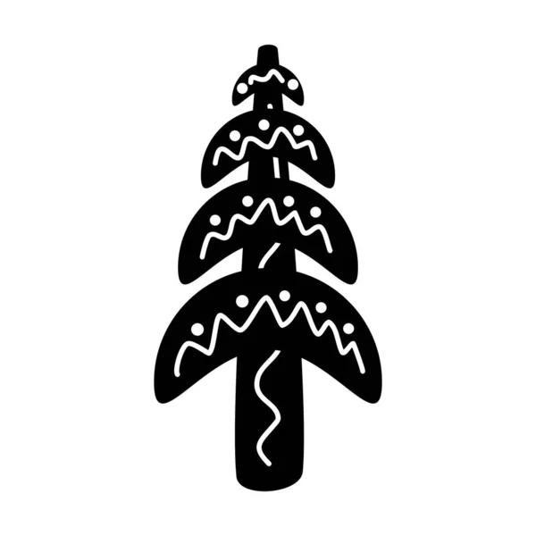 Baum Symbol Vektor Glyphen Symbol Für Natur Ökologie Und Umwelt — Stockvektor