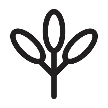 Doğa, ekoloji ve çevre için düz renk sembolü olan ağaç ikonu vektör sembolü