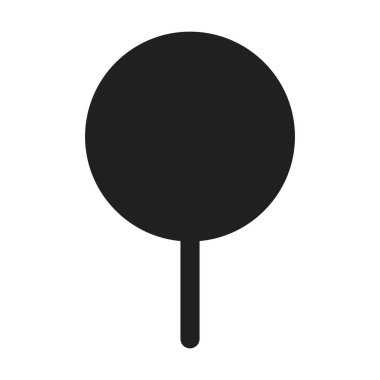 Doğa, ekoloji ve çevre için düz renk sembolü olan ağaç ikonu vektör sembolü