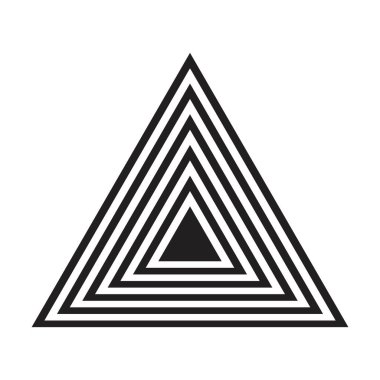 Logo, web, baskı ve modern ve çağdaş duvar sanat arkaplanı için soyut üçgen çizgileri vektör geometrik şekli