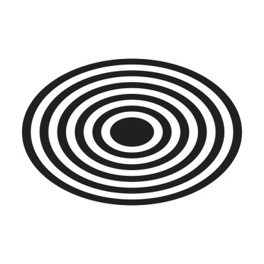 Soyut elips çizgileri vektör geometrik şekil logo, web, baskı ve modern ve çağdaş tasarım duvar sanat arkaplanı bir kabartma resimleme