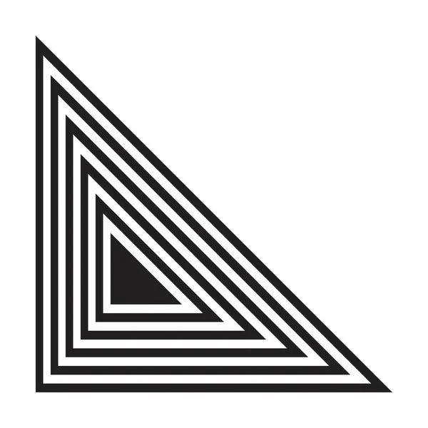 Абстрактные Прямые Угловые Линии Векторной Геометрической Формы Логотипа Паутины Печати — стоковый вектор