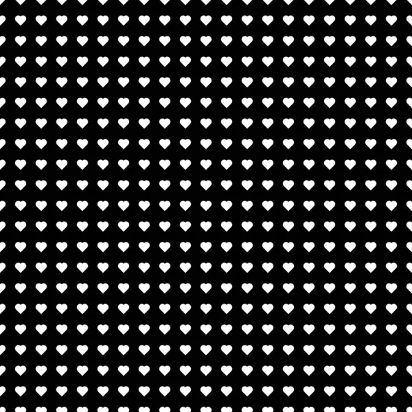 Вектор Формы Сердца Бесшовный Узор Каракули Черно Белые Абстрактные Фоновые — стоковый вектор
