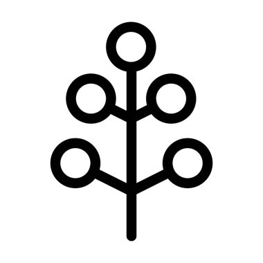 Doğa, ekoloji ve çevre için düz renkli bir resimde ağaç ikonu vektör sembolü