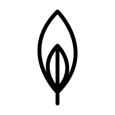 Doğa, ekoloji ve çevre için düz renkli bir resimde ağaç ikonu vektör sembolü