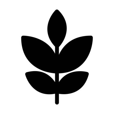 Doğa, ekoloji ve çevre için düz renkli bir resimde ağaç ikonu vektör sembolü