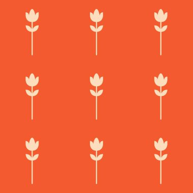 Çiçeksiz desenli vektör çiçek şekilli karalama bitkisi dijital ve yazıcı materyalleri için soyut arkaplan çizimi.