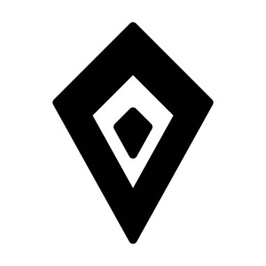 Soyut geometrik uçurtma şekli, vektör modern ve çağdaş tasarım ağ ve yazdırma için bir kabartma çizimi.