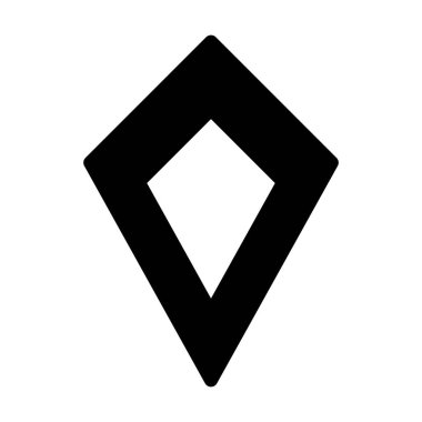 Soyut geometrik uçurtma şekli, vektör modern ve çağdaş tasarım ağ ve yazdırma için bir kabartma çizimi.