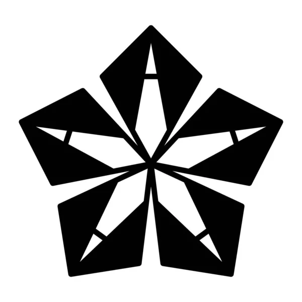 Анотація Геометричної Форми Квітки Повітряного Змія Векторний Сучасний Сучасний Дизайн — стоковий вектор