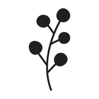 El çizimi çiçek, çiçek, botanik yaprağı resim elementi davetiye, tebrik kartı, poster, web, baskı ve çerçeveler için kabartma tasarımı. 