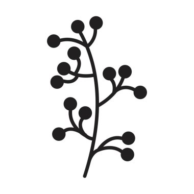 El çizimi çiçek, çiçek, botanik yaprağı resim elementi davetiye, tebrik kartı, poster, web, baskı ve çerçeveler için kabartma tasarımı. 