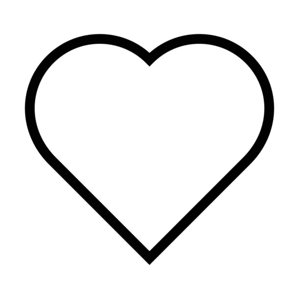 Coeur Forme Symbole Icône Vecteur Pour Conception Graphique Créative Élément — Image vectorielle