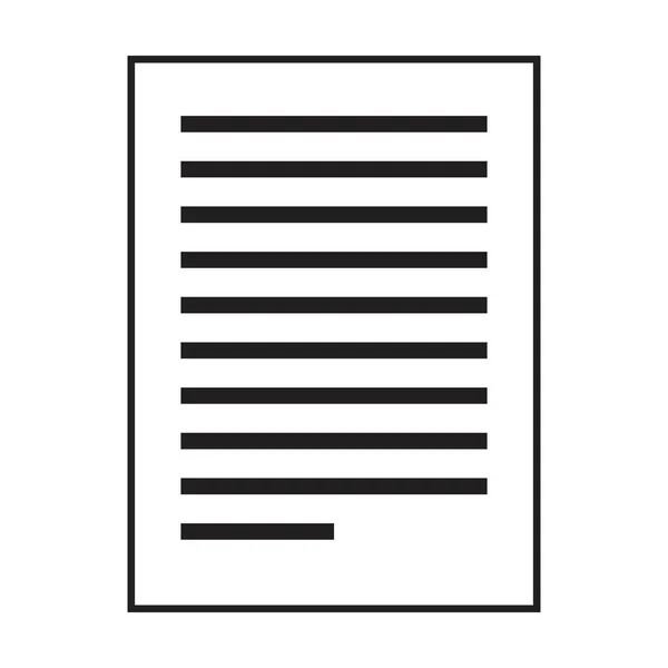 Contract Icon Vector Business File Data Documentation Report Glyph Illustration — Vetor de Stock