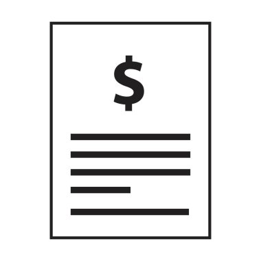 İş dosyası verileri ve dökümantasyon raporları için bir kabartma illüstrasyon simgesi