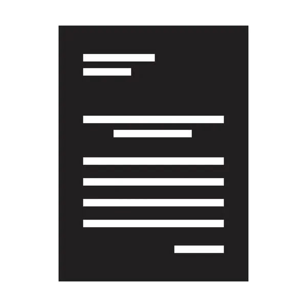 Agreement Icon Vector Business File Data Document Report Glyph Illustration — ストックベクタ