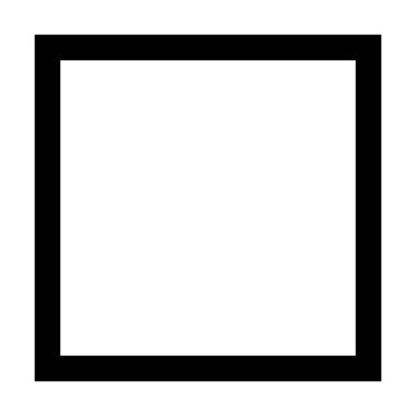 Pictogram illüstrasyonunda yaratıcı grafik tasarım ögesi için kare şekil ikonu vektör sembolü