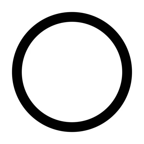 Circle Shape Icon Vector Geometry Symbol Creative Graphic Design Element — Stock Vector